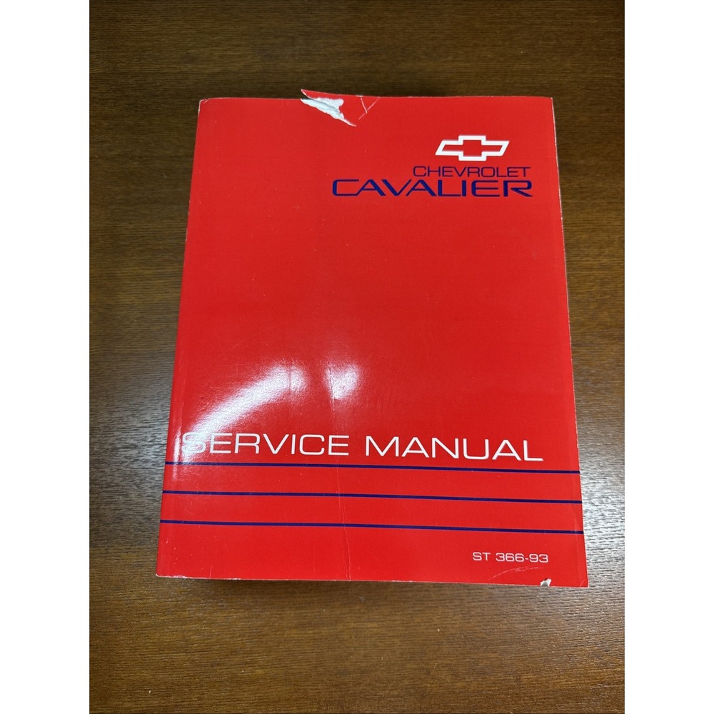 1993 Chevrolet Cavalier Service Manual ST366-93